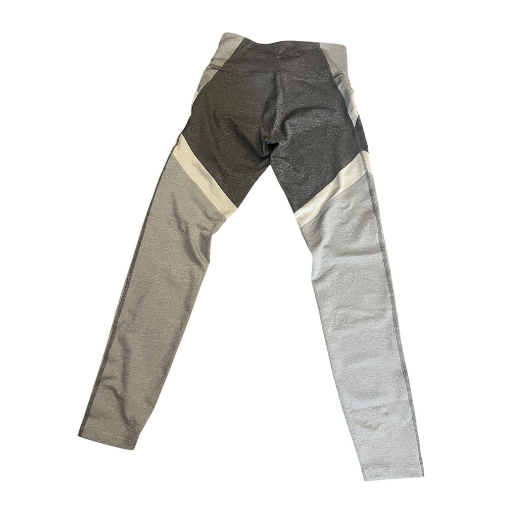 Old Navy Active Go-Dry Gray Colorblock High Waisted Leggings Womens Medium